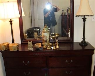 xix-drawer dresser and mirror
