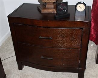 serpentine-front nightstands
