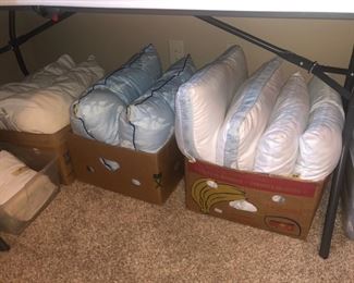 Some Serta bed pillows