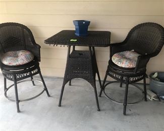 3 piece patio bistro set 