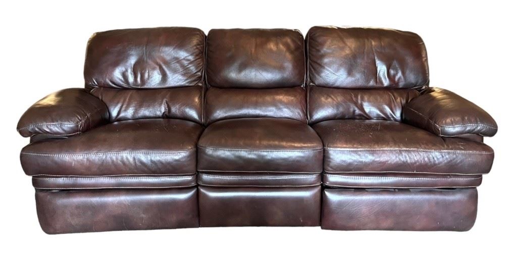 Leather Reclining Sofa