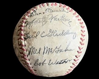Autographed 1960s Astros Baseball
