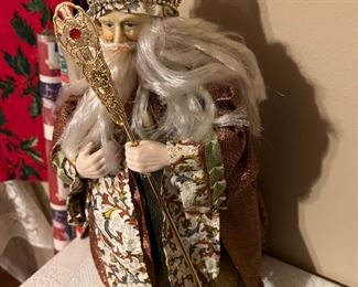 Nice large Santa tree topper 