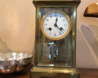 French 1900s regulator mantle clock