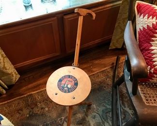 1939 - New York World's Fair Kan-O-Seat Cane Folding Chair/Stool 
