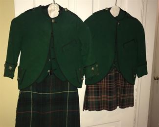 3-Piece Kilt Sets - Approx. 90 years old.