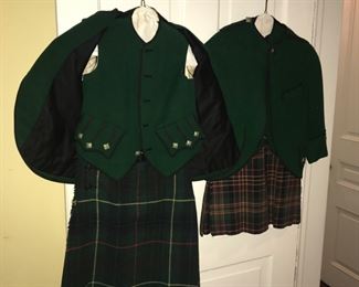 3-Piece Kilt Sets - Approx. 90 years old.