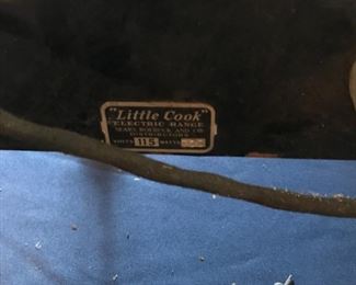Little Cook - Electric Range - Sears and Roebuck - 1930's. This has been in the same family since it was purchased. 