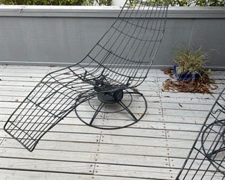 Banana lounge chairs by Homecrest