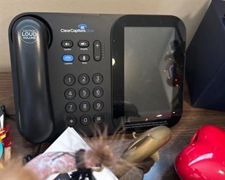 Almost new Clear Captions Blue phone 