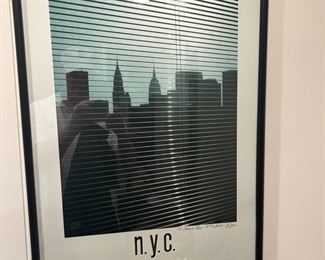 Poster for exhibition signed by Suzan 