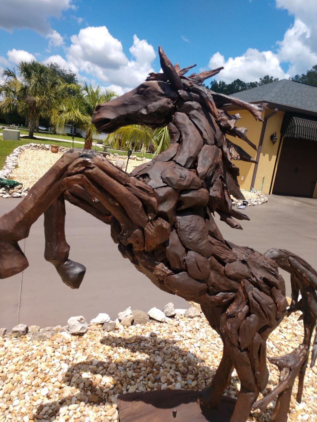 Brand New $ 4381.53           $3000. buy ahead of sale                Teak wood horse 