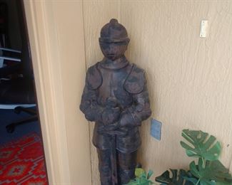 Solid concrete  Knight with sword