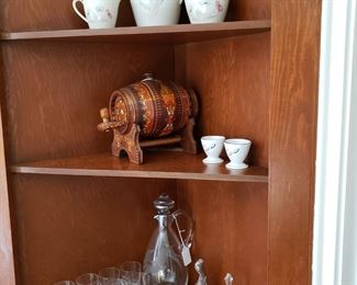 Much glassware and china