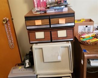 Office  files, shredders