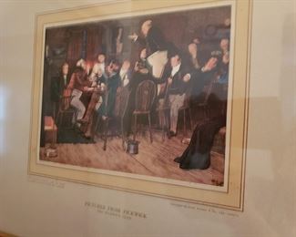 "Mr. Pickwick" steel engraving