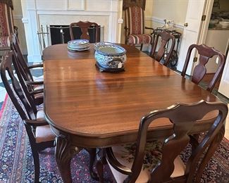 Set of Six Needlepoint Dining Chairs