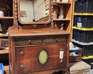 Vintage Chest with Mirror 