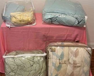 Assorted Sheets and two comforters