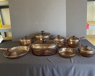 Corning Visions Amber Glass Cookware