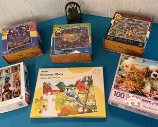 Six puzzles and metal doorstop from Israel