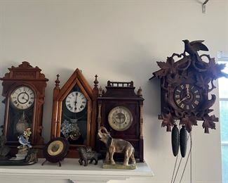 Many Antique clocks