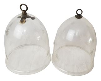 ANtique Cloche Glass Domes