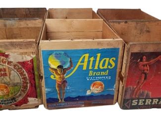 Vintage Orange Crates