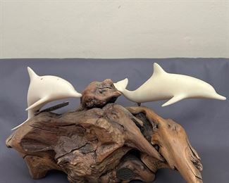 John Perry's dolphin sculpture