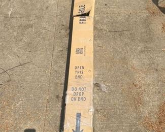 California Umbrella Company - Outdoor Umbrella - Chocolate Brown Toned Bottome with Black Umbrella Top