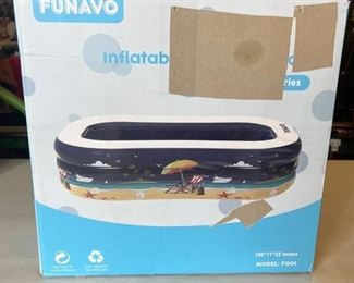 Inflatable Pool 100x71x22 inches