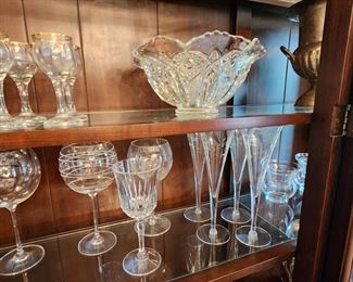 Assorted Crystal and Glass