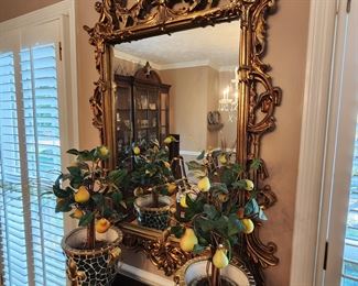 Stunning Ornate Gilded Mirror