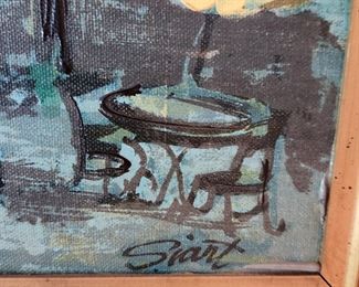 Siart, Montmartre Paris Oil Painting on Canvas, signed