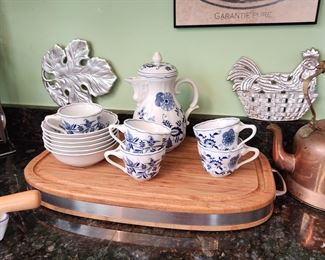 Blue Danube Collection and Cutting Board