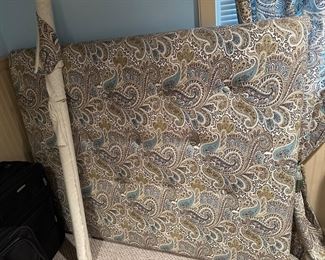 Fabric Full Size Headboard with Extra bold of fabric