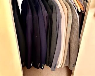 Men’s suit, jacket, and dress pants