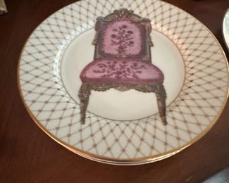 Fitz and Floyd Chair Collectible Plates