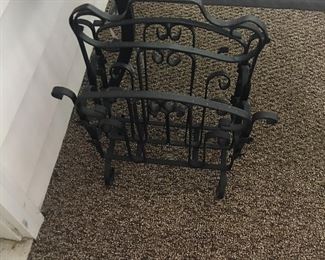 Iron magazine rack