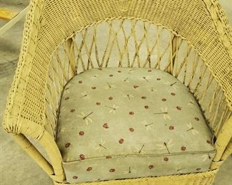 Large, Humpback Wicker Chair - Very Good Shape!