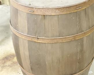 A Vintage Barrel- Make the centerpiece of for outdoor space, a serving table on a porch, key decor for a river home.