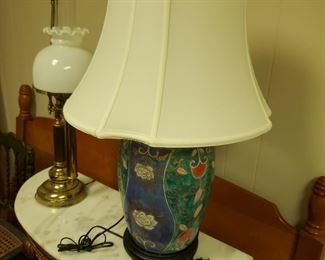 Multi -colored Foral Lamp.