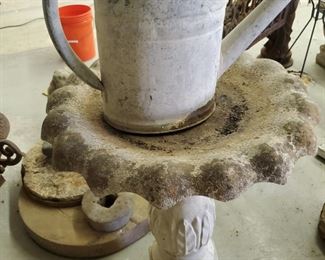 We have two lovely birdbaths.