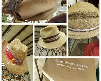 Hat boxes, Vintage Hats, Ageless Hats, and Hat Rack from Decatur