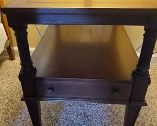 End Table with tiny drawer.