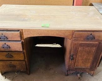 Antique Solid Wood Desk.
