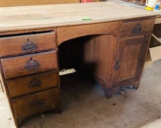Antique Solid Wood Desk.