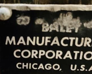 Vintage Bally's Dollar Coin Slot Machine.