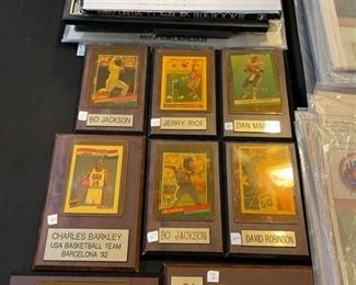 Vintage Framed Sports Cards.