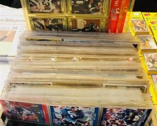 Boxes of Football/Baseball/NBA/NHL Cards.